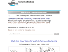 Tablet Screenshot of boatparts.ca
